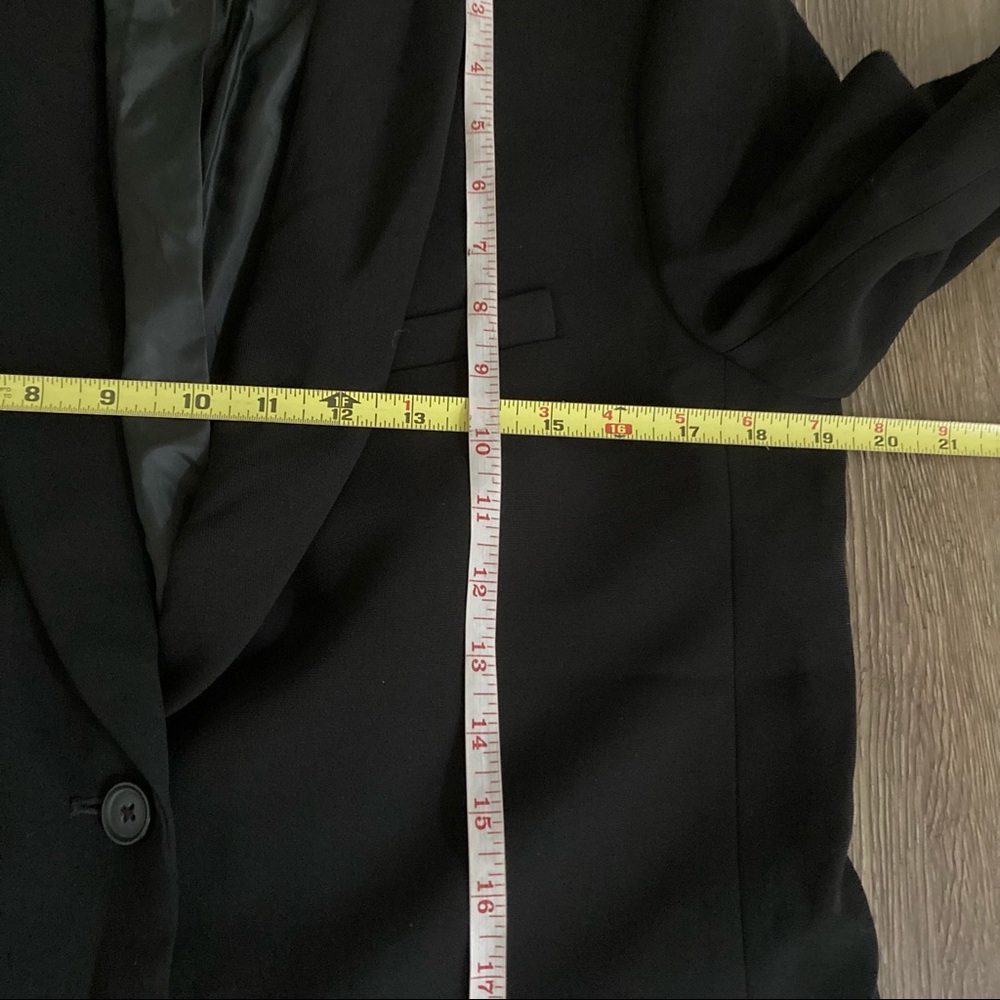 J. Crew Crepe Blazer Career Two Button Black - Picture 8 of 9